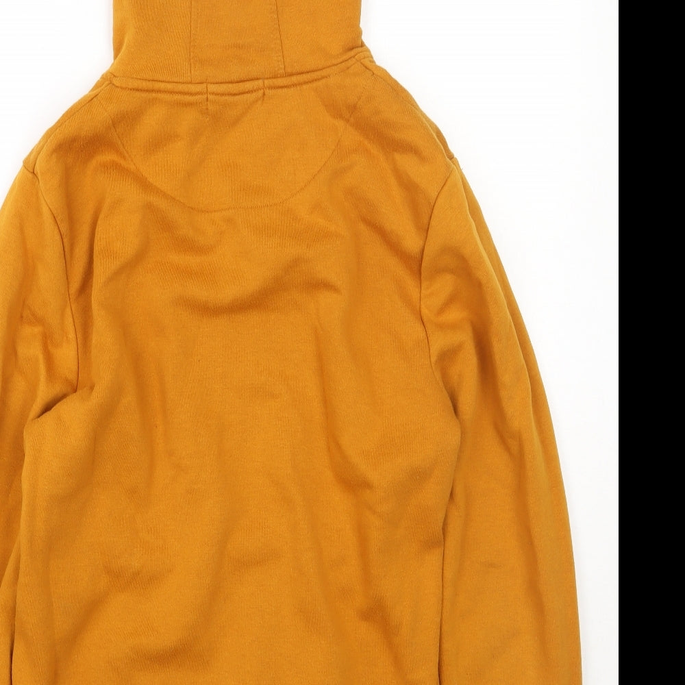 Primark Womens Yellow  Cotton Pullover Hoodie Size M