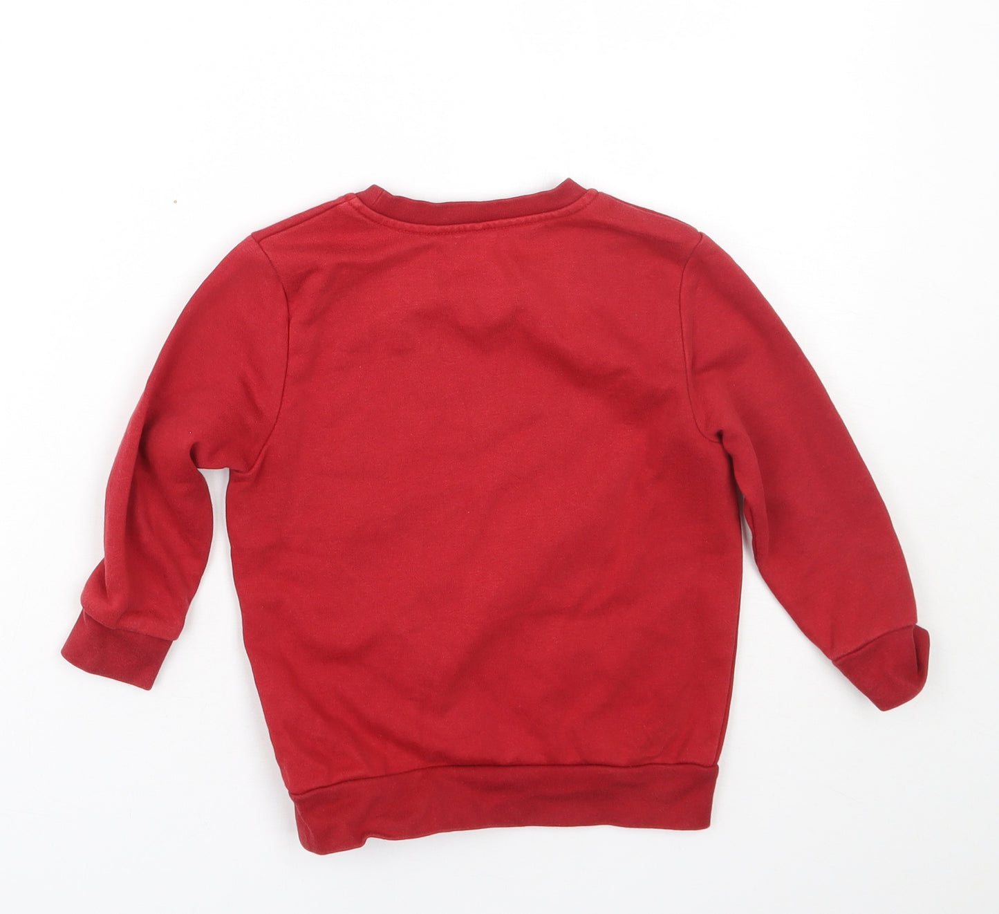 George Boys Red  Cotton Pullover Sweatshirt Size 3-4 Years   - School uniform
