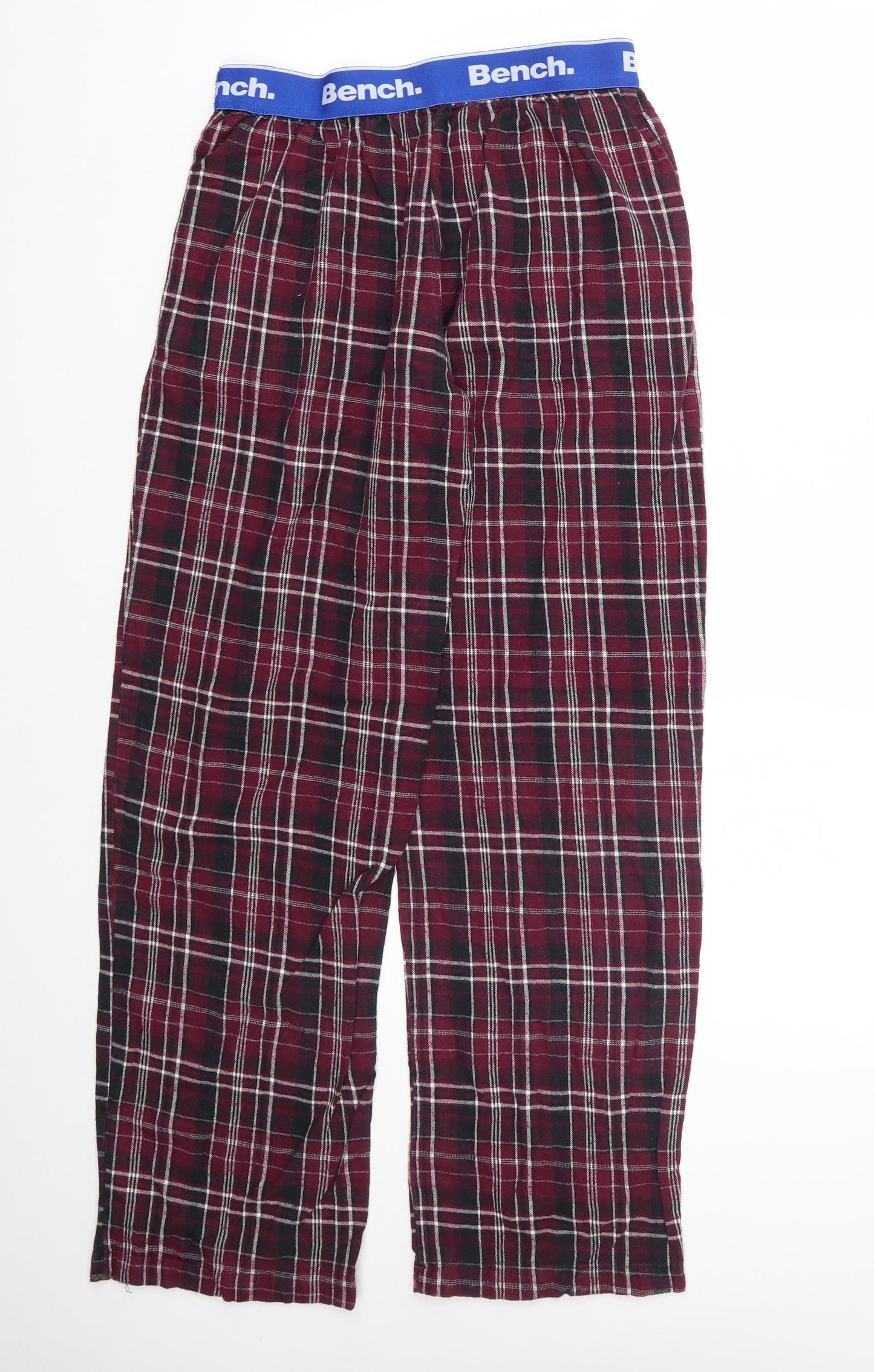 Bench Mens Red Plaid Cotton  Pyjama Pants Size M