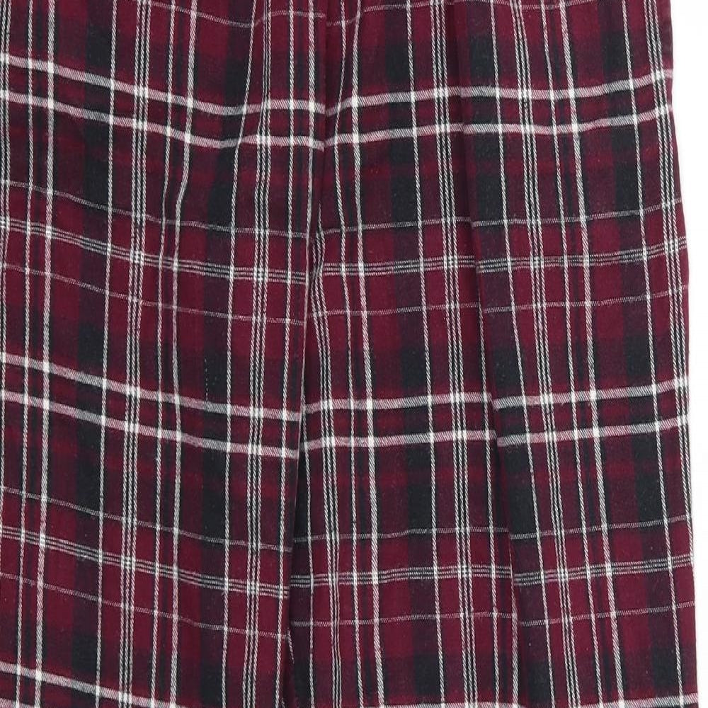 Bench Mens Red Plaid Cotton  Pyjama Pants Size M
