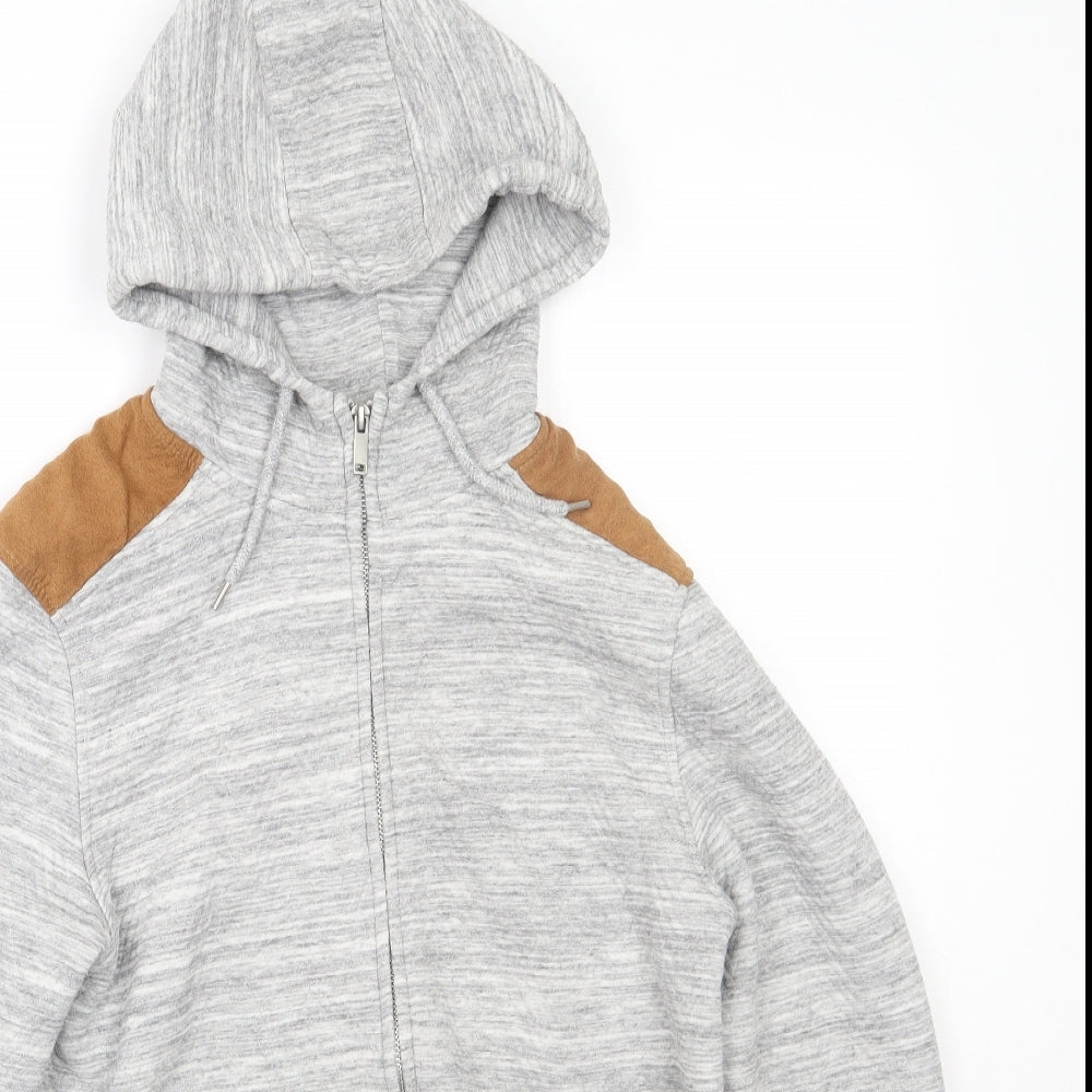 Primark Mens Grey  Cotton Full Zip Hoodie Size S