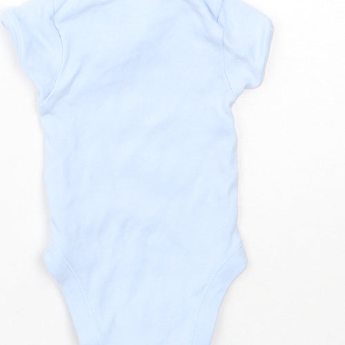 George Baby Blue  Cotton Babygrow One-Piece Size Newborn  Snap - Panda