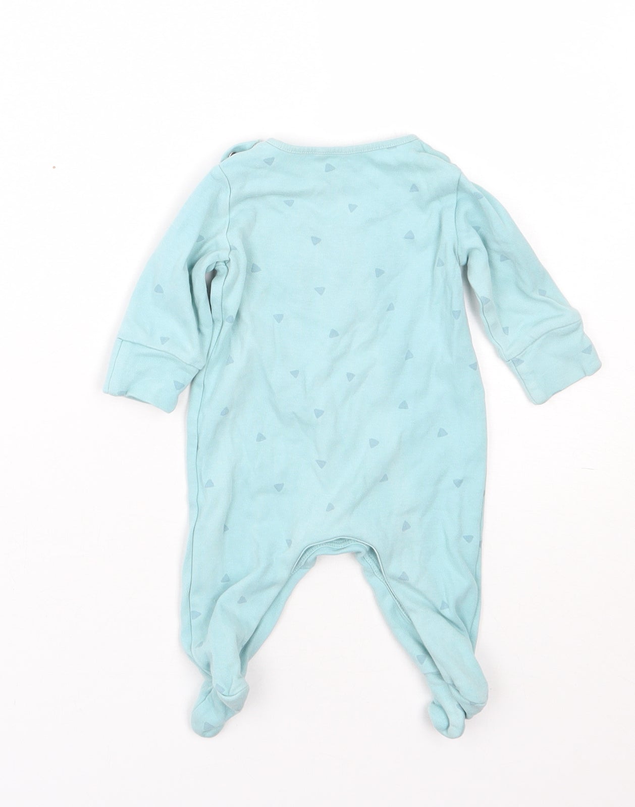 NEXT Baby Blue Spotted Cotton Babygrow One-Piece Size 0-3 Months   - Love Dad