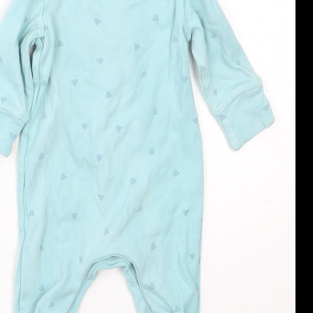 NEXT Baby Blue Spotted Cotton Babygrow One-Piece Size 0-3 Months   - Love Dad