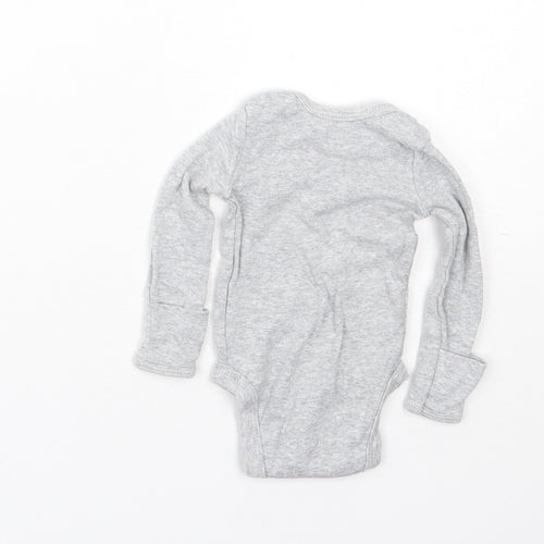 Carters Baby Grey  Cotton Babygrow One-Piece Size Newborn