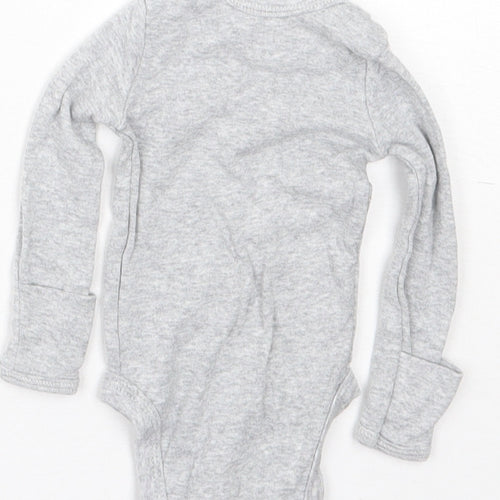 Carters Baby Grey  Cotton Babygrow One-Piece Size Newborn