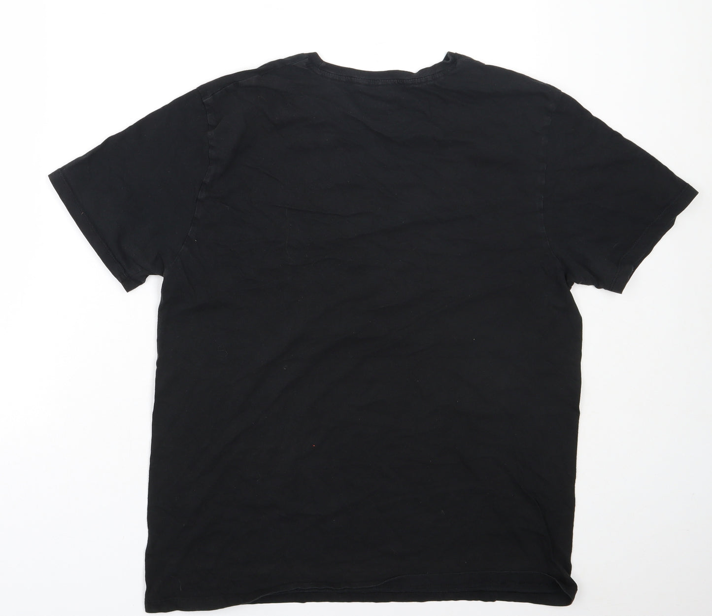 Champion Womens Black  Cotton Basic T-Shirt Size XL Round Neck