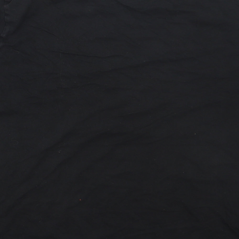 Champion Womens Black  Cotton Basic T-Shirt Size XL Round Neck