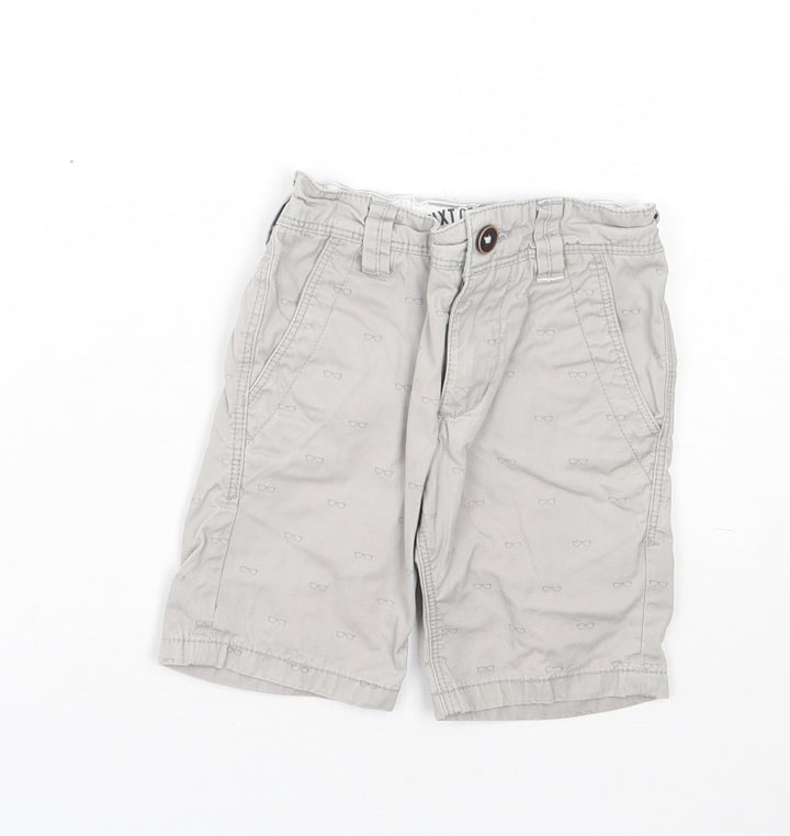 NEXT Boys Beige Spotted Cotton Chino Shorts Size 3 Years  Regular
