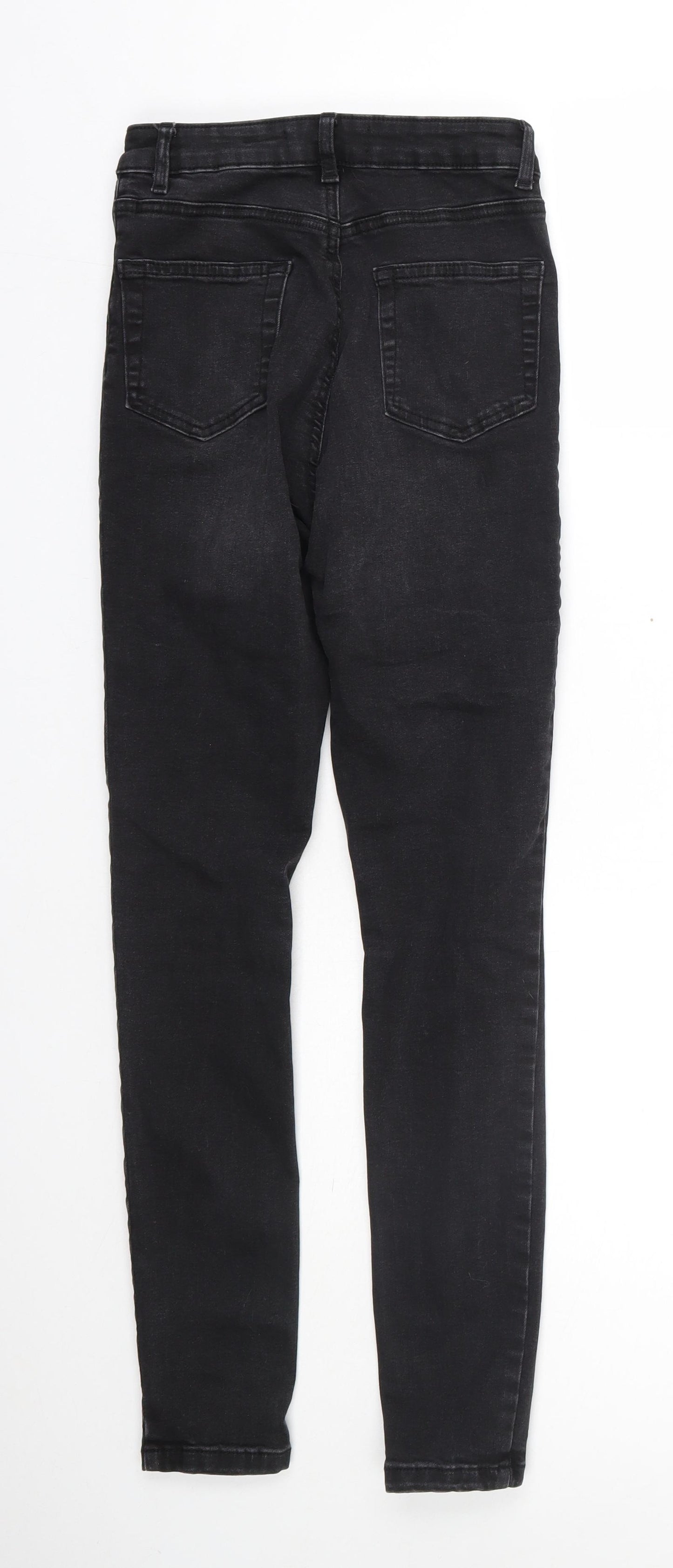 Primark Womens Black  Cotton Skinny Jeans Size 8 L27 in Regular