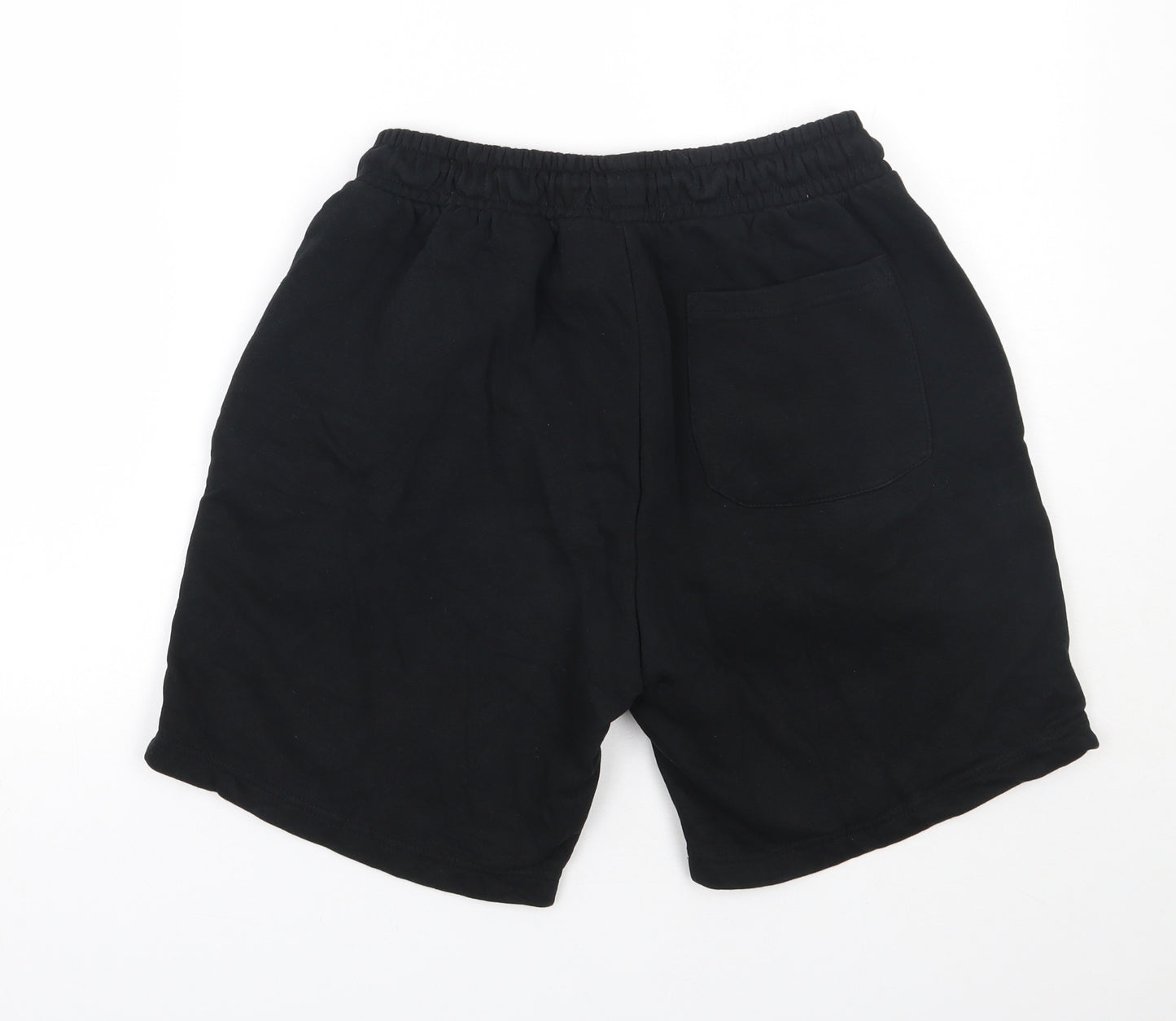 Brave Soul Mens Black  Cotton Sweat Shorts Size M L7 in Regular