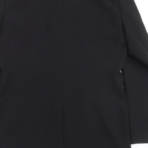 George Mens Black  Polyester Jacket Suit Jacket Size 38
