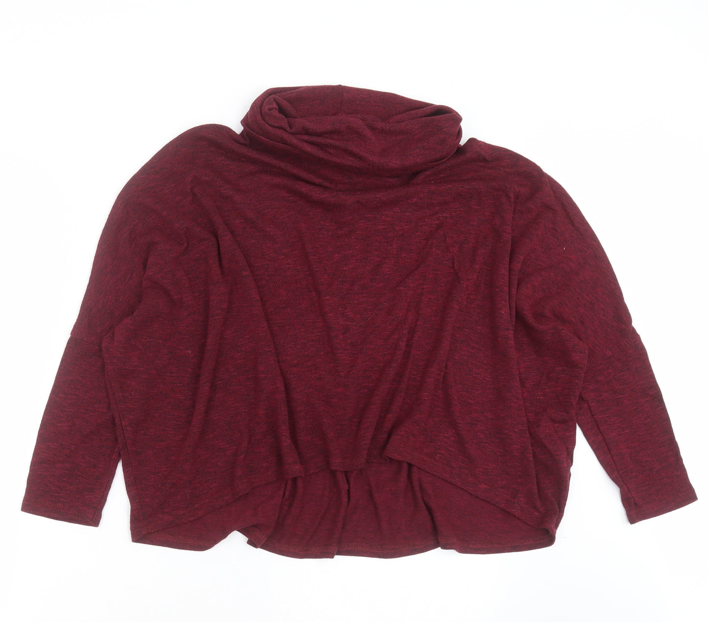 New Look Womens Purple Roll Neck  Polyester Pullover Jumper Size 12