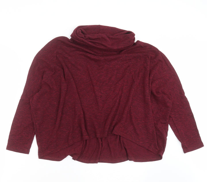 New Look Womens Purple Roll Neck  Polyester Pullover Jumper Size 12