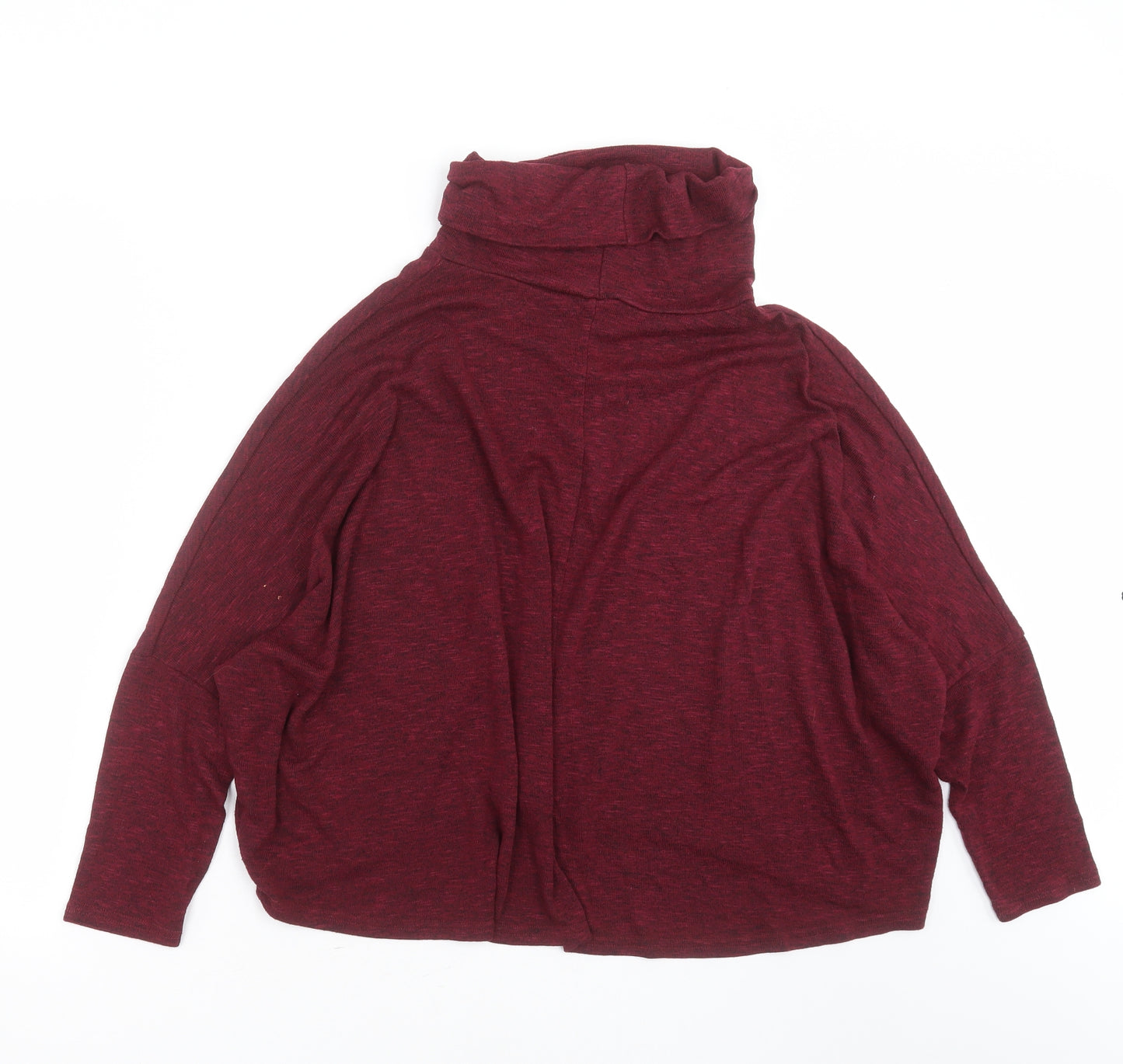 New Look Womens Purple Roll Neck  Polyester Pullover Jumper Size 12