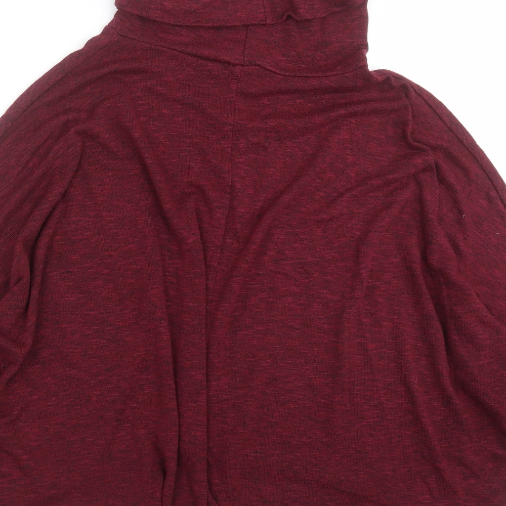 New Look Womens Purple Roll Neck  Polyester Pullover Jumper Size 12