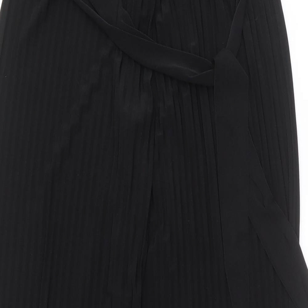 Preworn Womens Black  Polyester Trousers  Size XL L30 in Regular