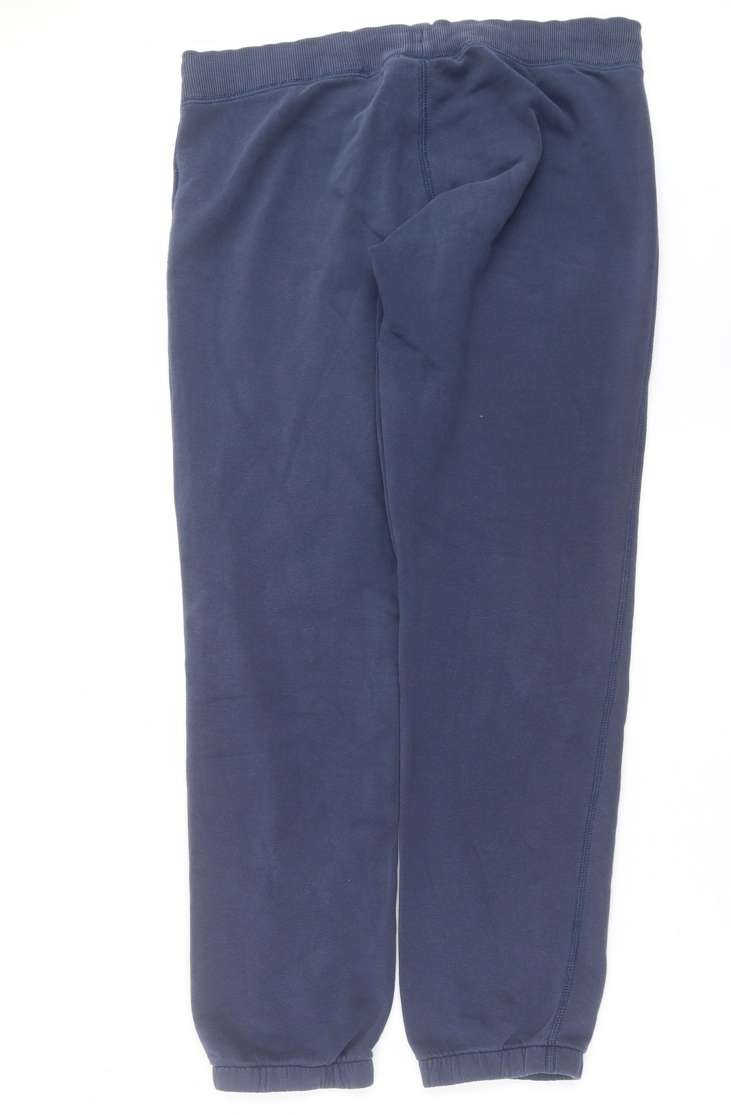 Converse Womens Blue  Cotton Jogger Trousers Size M L31 in Regular Drawstring