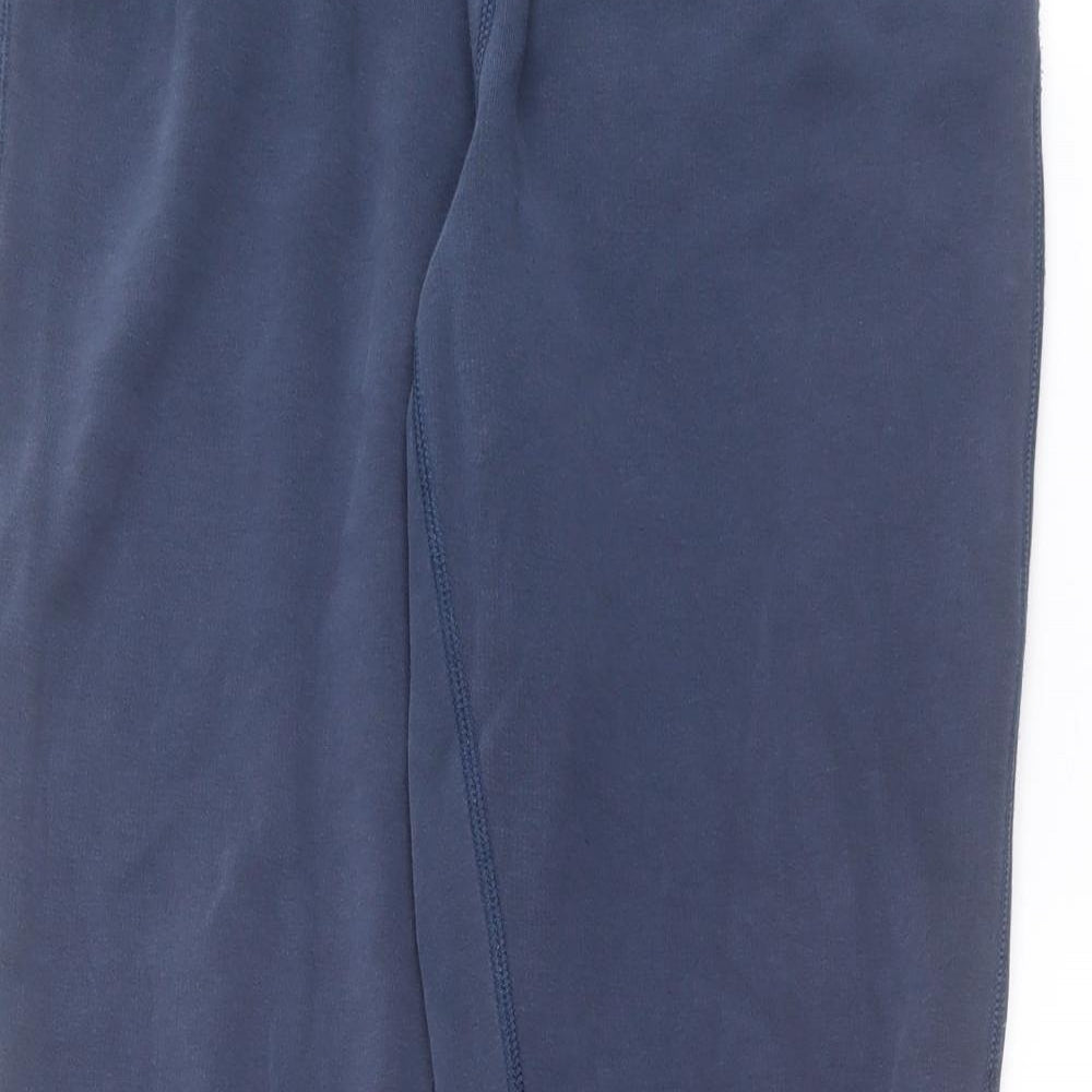 Converse Womens Blue  Cotton Jogger Trousers Size M L31 in Regular Drawstring