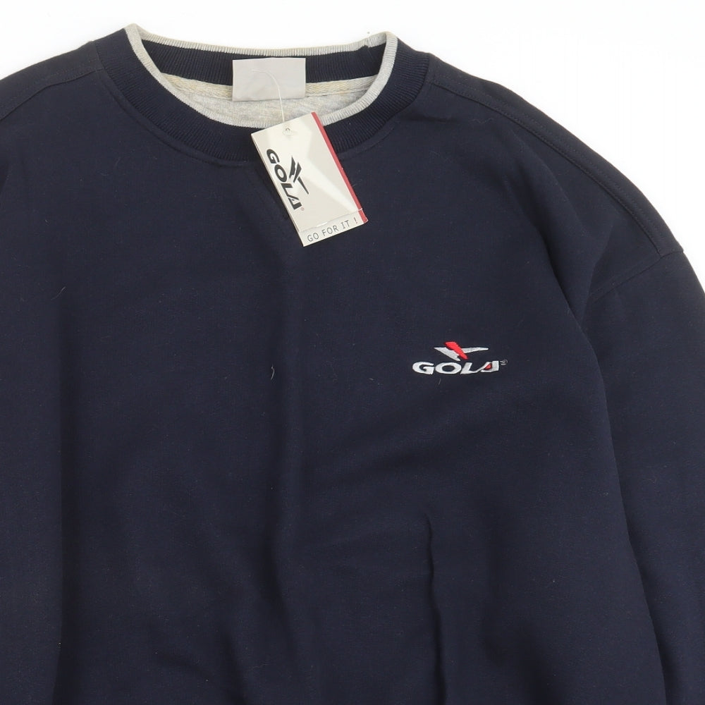 Gola Mens Blue  Cotton Pullover Sweatshirt Size XL