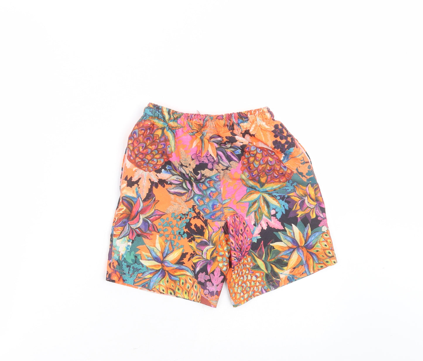 NEXT Boys Multicoloured Floral Polyester Bermuda Shorts Size 6 Years  Regular  - swim short