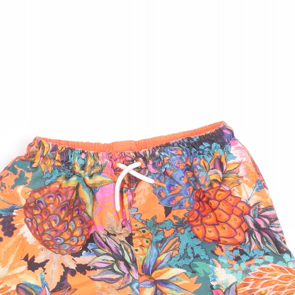 NEXT Boys Multicoloured Floral Polyester Bermuda Shorts Size 6 Years  Regular  - swim short