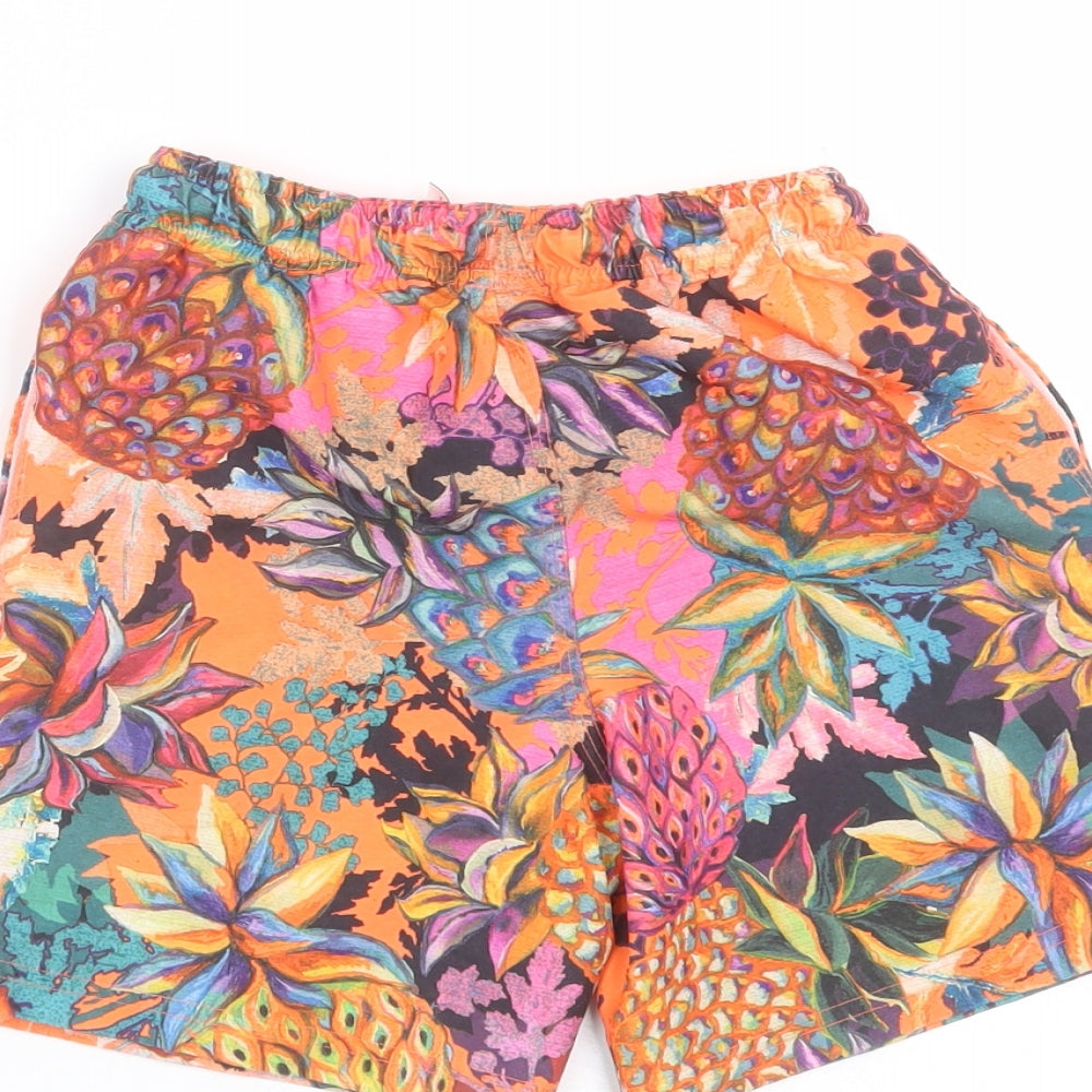 NEXT Boys Multicoloured Floral Polyester Bermuda Shorts Size 6 Years  Regular  - swim short