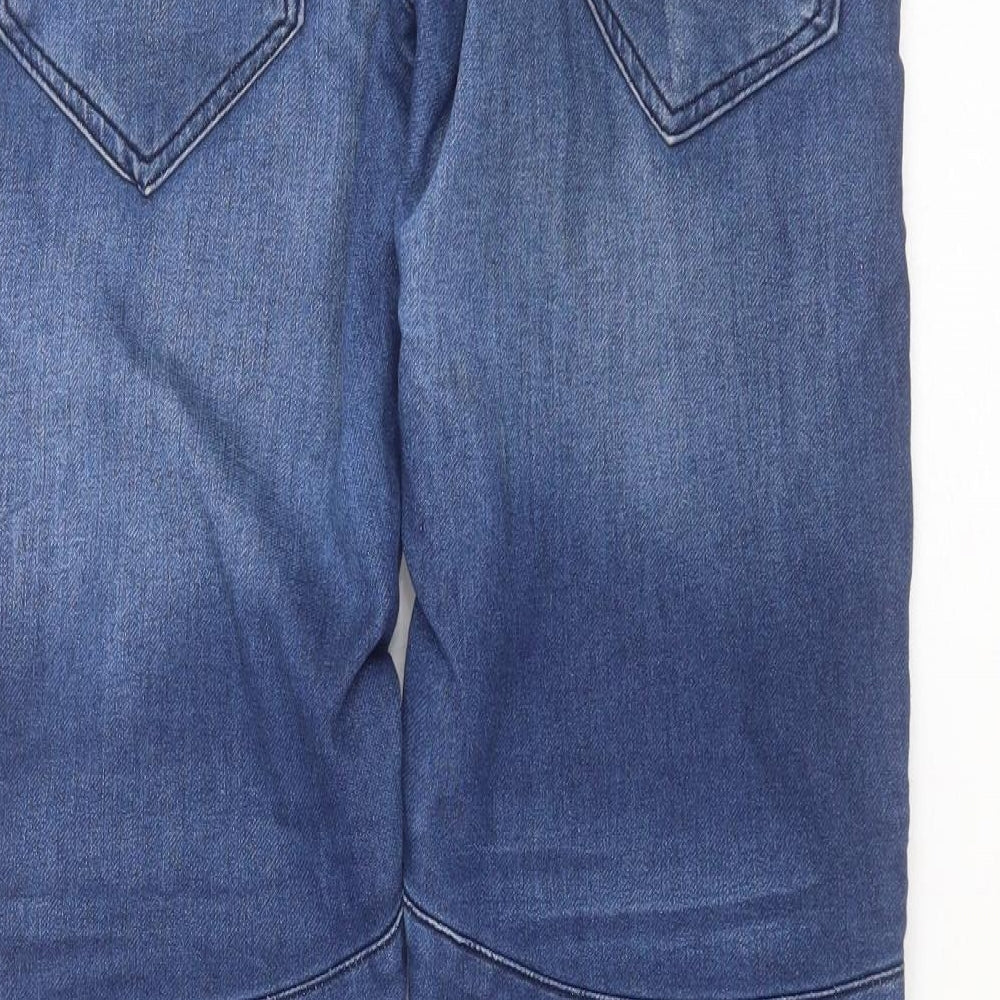 Primark Mens Blue  Cotton Straight Jeans Size 32 in L32 in Slim Button