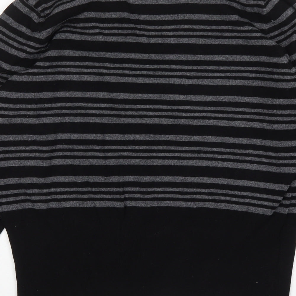 Debenhams Womens Multicoloured V-Neck Striped Viscose Pullover Jumper Size 18