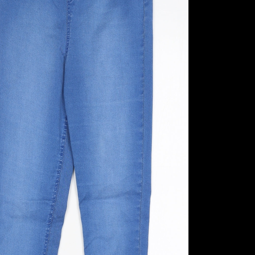 F&F Womens Blue  Cotton Jegging Jeans Size 14 L29 in Regular