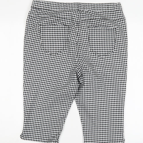 George Womens Multicoloured Houndstooth Cotton Chino Shorts Size 16 L16 in Regular