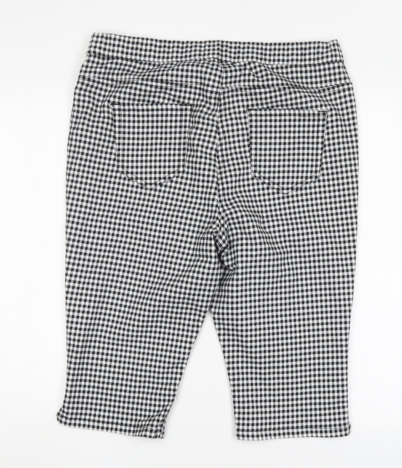 George Womens Multicoloured Houndstooth Cotton Chino Shorts Size 16 L16 in Regular
