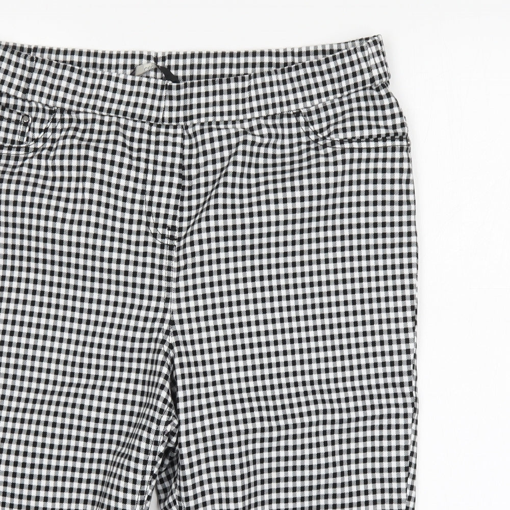 George Womens Multicoloured Houndstooth Cotton Chino Shorts Size 16 L16 in Regular