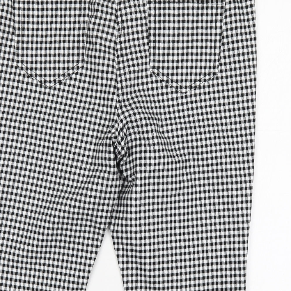 George Womens Multicoloured Houndstooth Cotton Chino Shorts Size 16 L16 in Regular