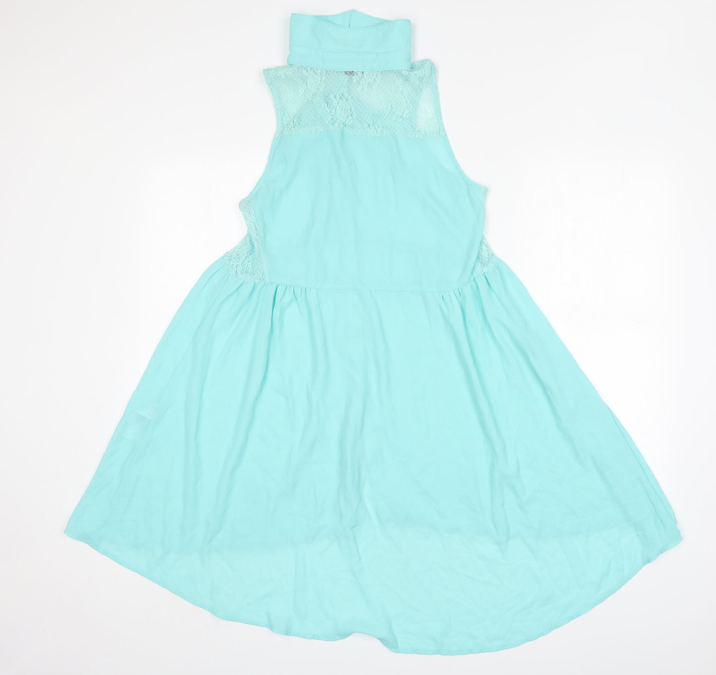 Girls On Film Womens Blue  Polyester A-Line  Size 12  Collared