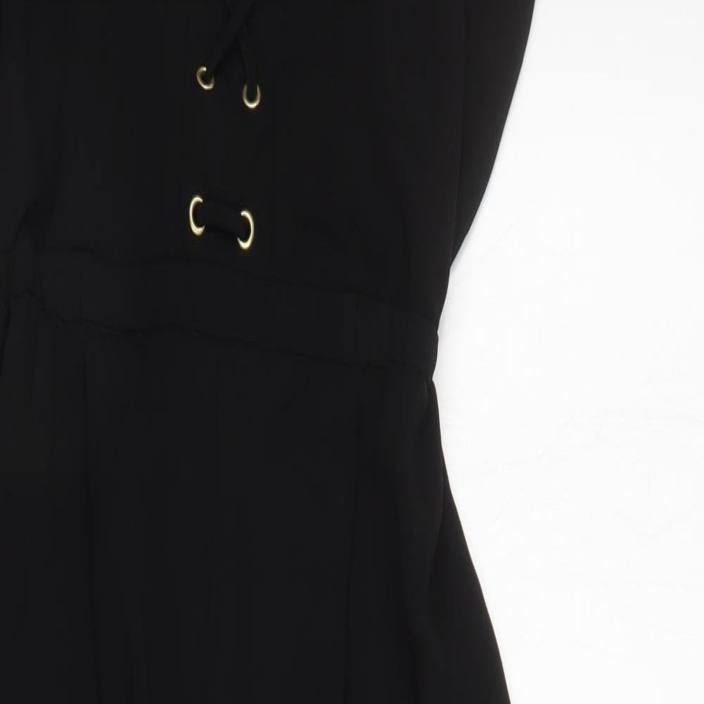 River Island Womens Black  Polyester Jumpsuit One-Piece Size 10 L27 in