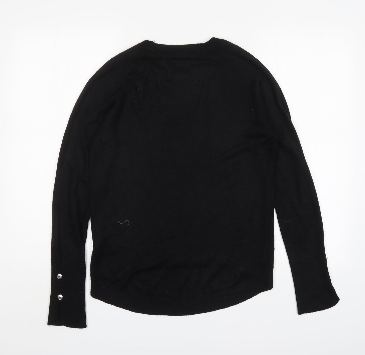Primark Womens Black Round Neck  Acrylic Pullover Jumper Size XS