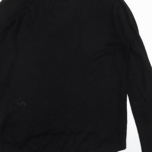 Primark Womens Black Round Neck  Acrylic Pullover Jumper Size XS