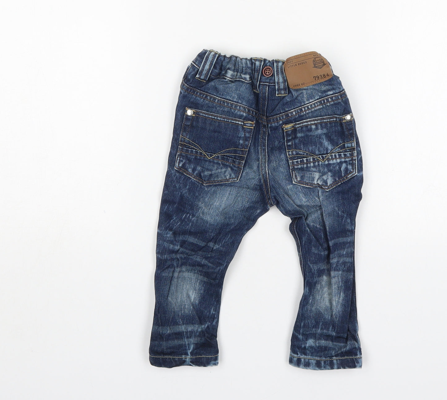 NEXT Boys Blue  Cotton  Jeans Size 9-12 Months