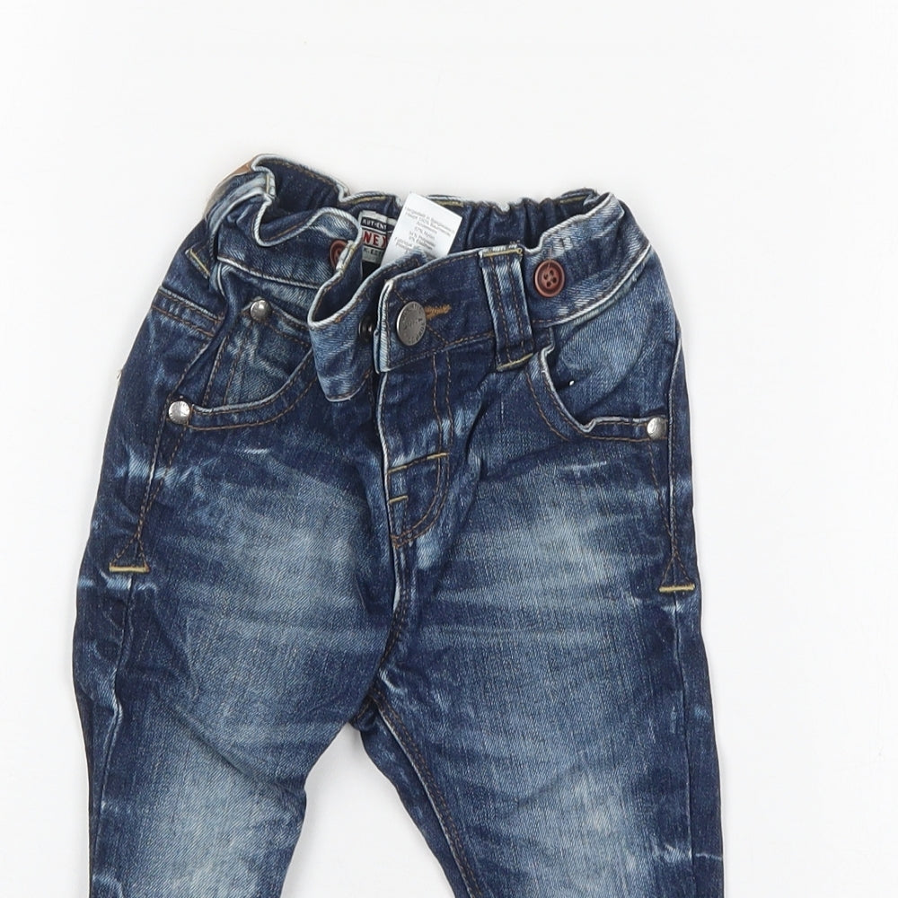 NEXT Boys Blue  Cotton  Jeans Size 9-12 Months