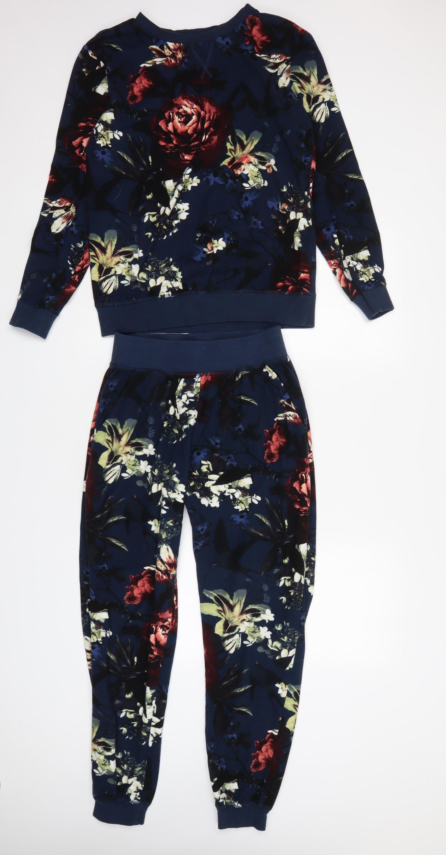 NEXT Womens Multicoloured Floral Polyester  Pyjama Set Size S