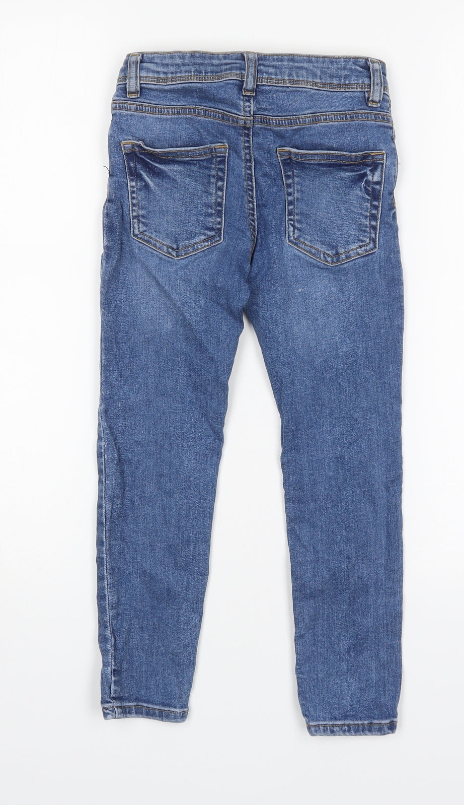 Denim Co Boys Blue  Cotton Skinny Jeans Size 5-6 Years  Regular
