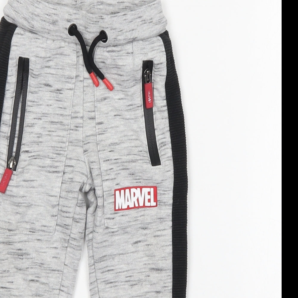 Primark  Boys Multicoloured  Cotton Sweatpants Trousers Size 18-24 Months   - Marvel