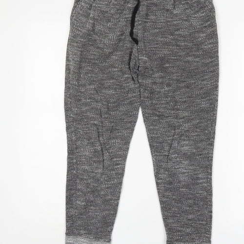H&M Womens Grey  Cotton Sweatpants Trousers Size S L28 in Regular