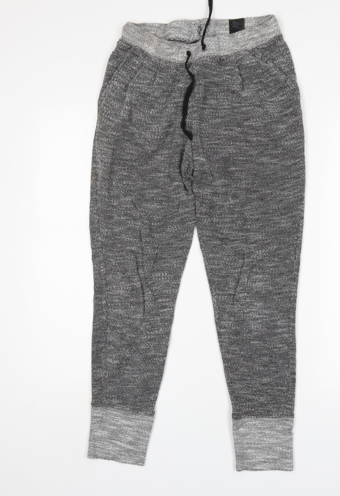 H&M Womens Grey  Cotton Sweatpants Trousers Size S L28 in Regular
