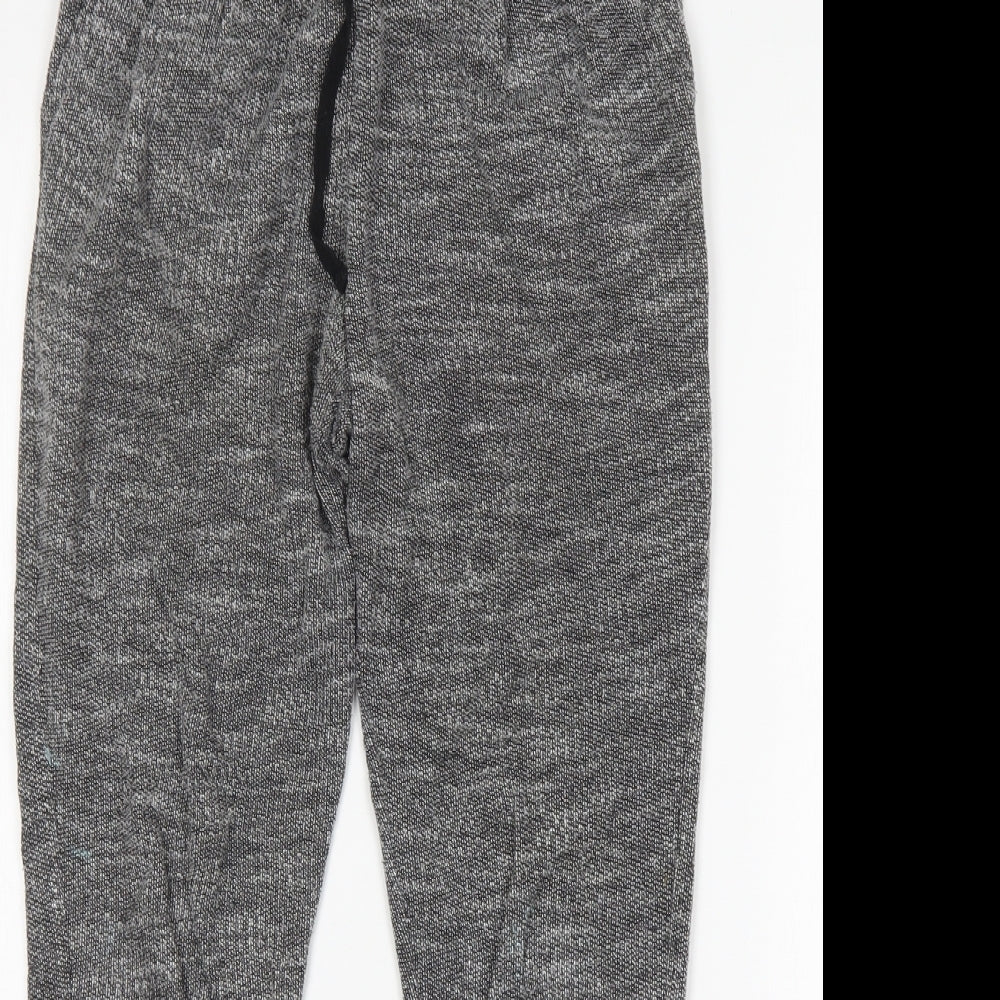H&M Womens Grey  Cotton Sweatpants Trousers Size S L28 in Regular