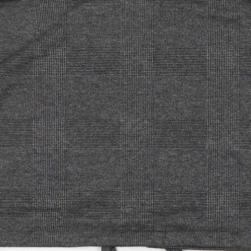 Primark Womens Grey Round Neck Check Polyester Pullover Jumper Size 16