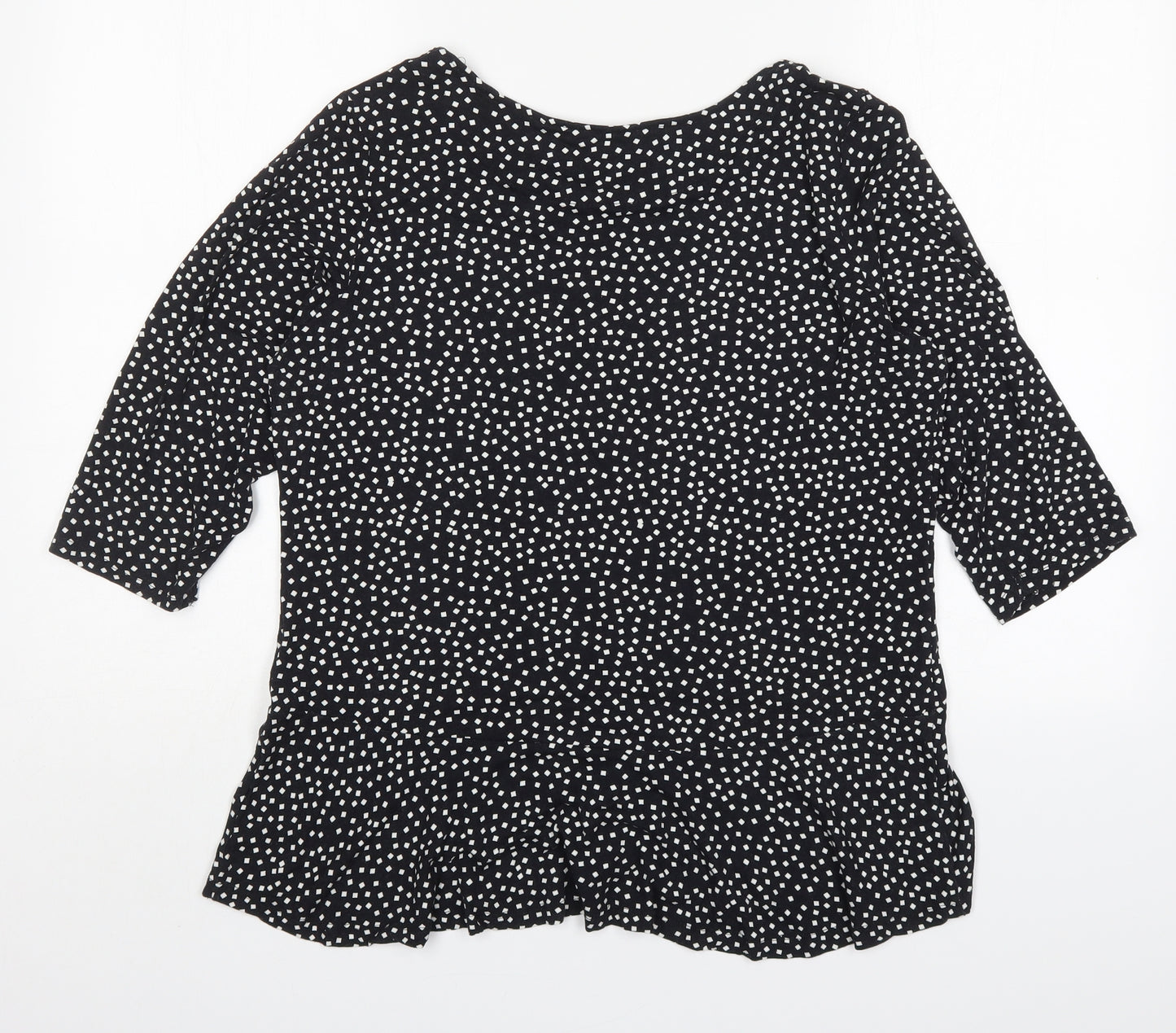 George Womens Multicoloured Polka Dot Viscose Basic T-Shirt Size 18 Round Neck