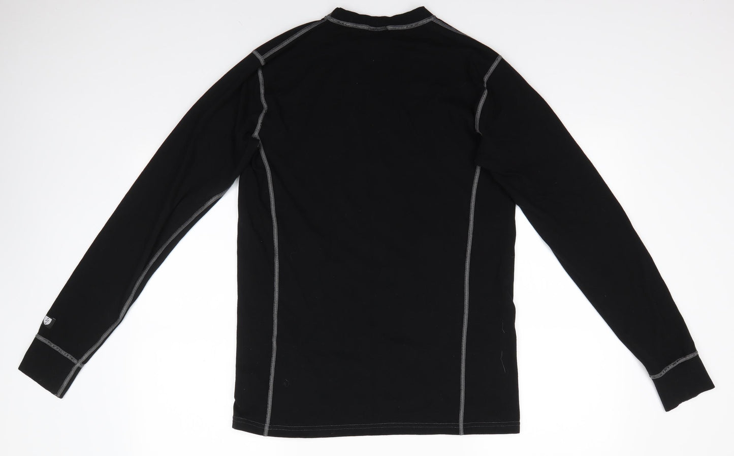 Fristads Mens Black  Modacrylic Jersey Casual Size M Round Neck Pullover - thermal top