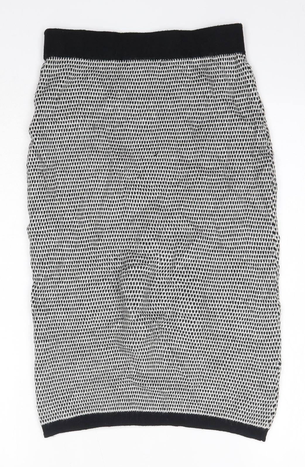 TU Womens Grey  Viscose Straight & Pencil Skirt Size 10